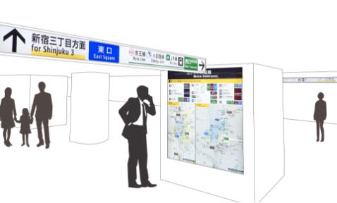 新宿駅構内の図
